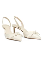 Clarita 60MM Leather Slingback Heels