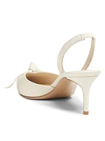 Clarita 60MM Leather Slingback Heels