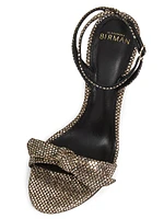 Maxxi Plexi 100MM Glitter Mesh Sandals