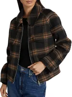 Cheyenne Plaid Wool-Blend Jacket