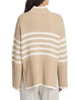 Tessa Ribbed Quarter-Zip Sweater