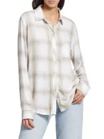 Hunter Plaid Button-Up Shirt