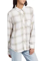 Hunter Plaid Button-Up Shirt