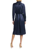 Anina Satin Shirtdress