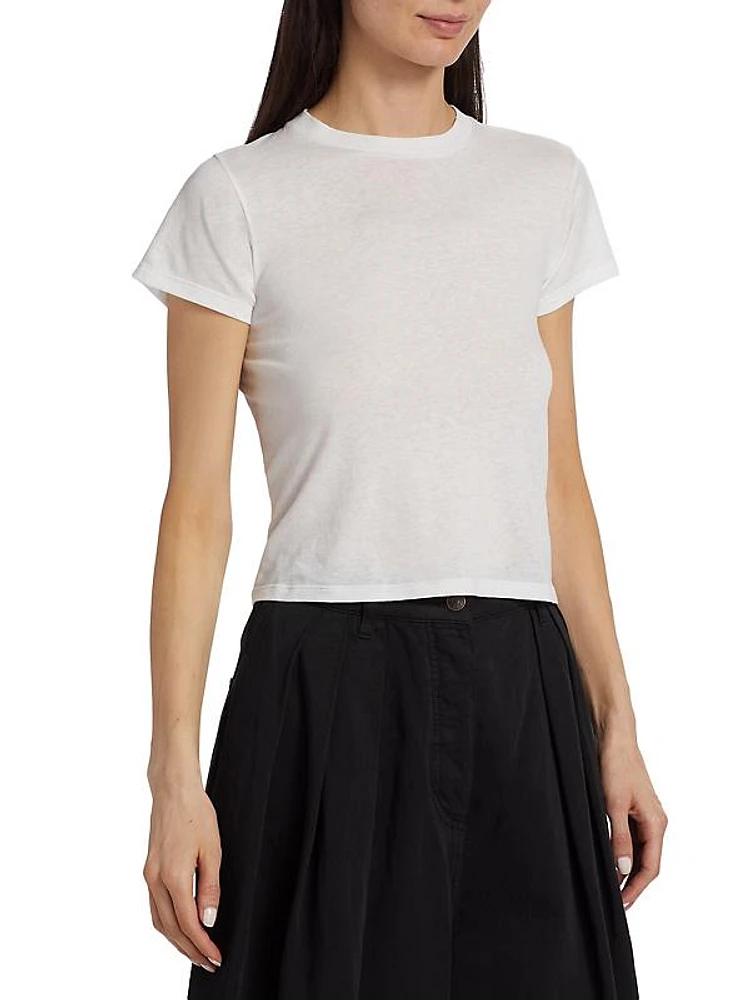 Tommy Cotton Crop T-Shirt