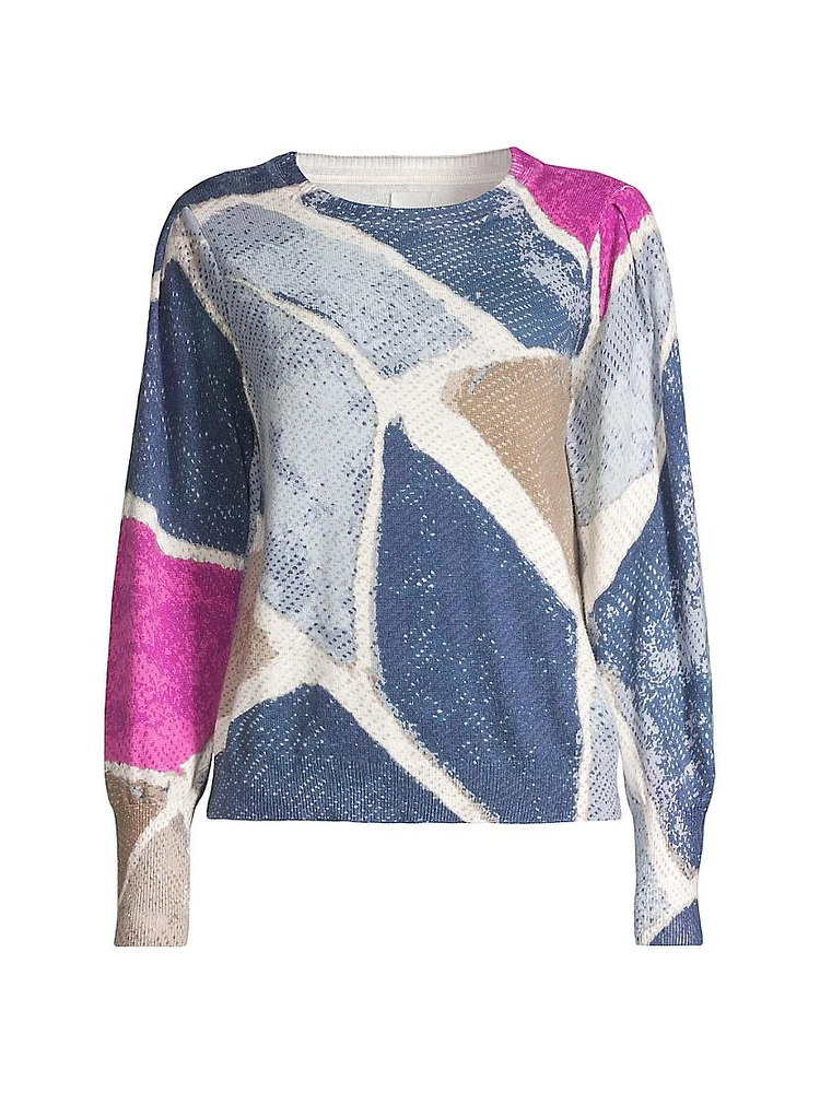 Printed Tiles Sweater