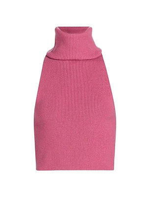 Merino Wool Turtleneck Top