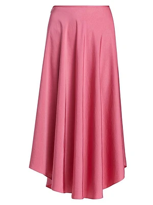 Satin Handkerchief Skirt