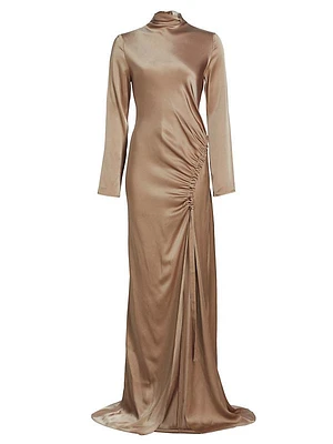 Satin Bias Seam Gown