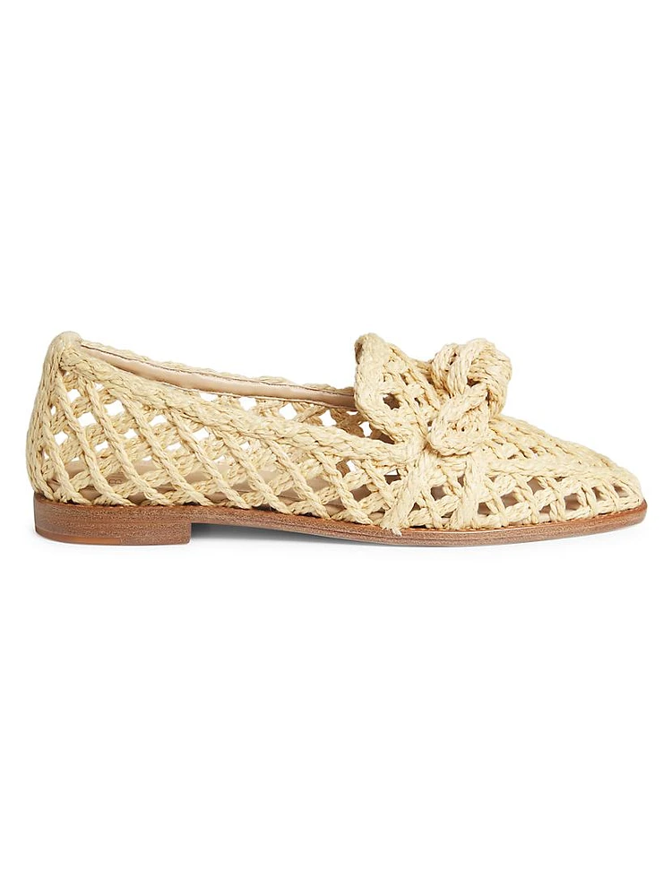 Clarita Raffia Loafers