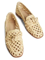 Clarita Raffia Loafers