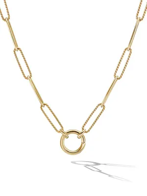 DY Madison Elongated Chain Necklace 18K Yellow Gold