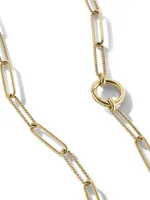 DY Madison Elongated Chain Necklace 18K Yellow Gold