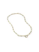 DY Madison Elongated Chain Necklace 18K Yellow Gold