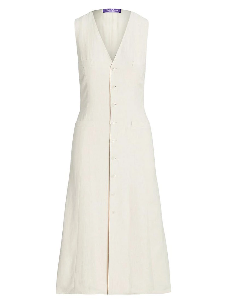 Berke Tailored Linen & Silk Dress