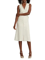 Berke Tailored Linen & Silk Dress