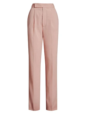 Evanne Pleated Wool Pants