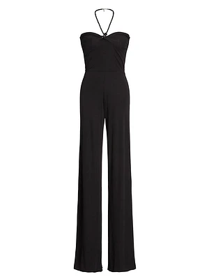 Stretch Jersey Wide-Leg Jumpsuit