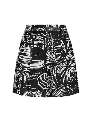 Keri Deco Beach Silk Shorts