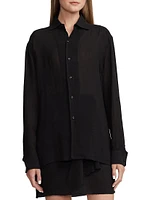 Capri Linen Voile Button-Up