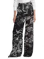 Yazmin Deco Beach Silk Pants