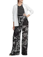 Yazmin Deco Beach Silk Pants