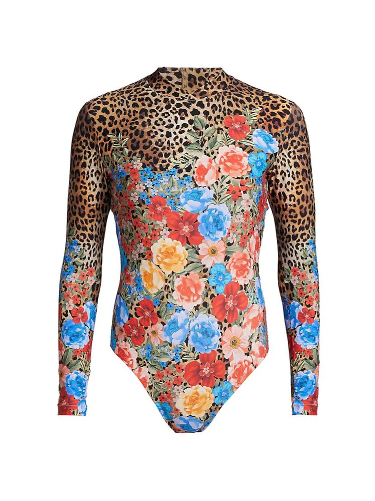 Cheetah & Floral Rashguard