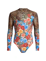 Cheetah & Floral Rashguard