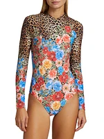 Cheetah & Floral Rashguard