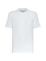 Cotton And Silk Jersey Basic Fit T-Shirt
