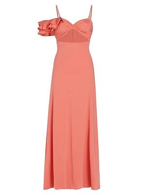 Nodus Cavalieri Ruffle Maxi Dress