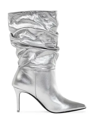 Geni Metallic Slouched Boots
