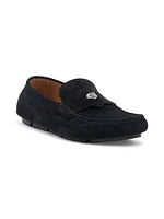 Medusa Leather Driver Loafers