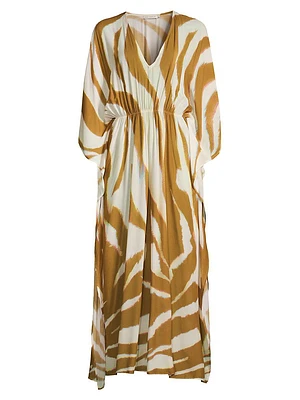 Destinos Crimped Cover-Up Kaftan