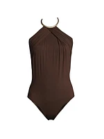 Destinos Halter Collar One-Piece