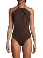 Destinos Halter Collar One-Piece