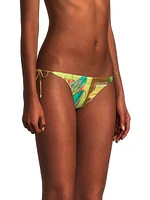 Destinos Printed String Bikini Bottom