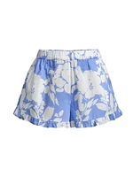 Marley Ruffle Hem Floral Shorts