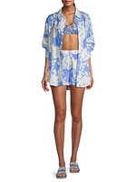 Marley Ruffle Hem Floral Shorts