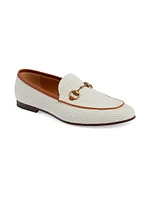 New Jordaan Leather-Trimmed Canvas Loafers