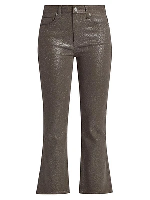 Claudine Glitter Kick-Flare Jeans