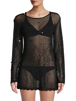 Greer Mesh Knit Sequin Tunic