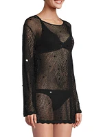 Greer Mesh Knit Sequin Tunic