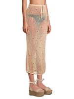 Briar Sequin-Embellished Mesh Knit Maxi Skirt