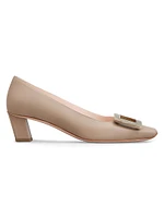 Belle Vivier 45MM Leather Buckle Pumps