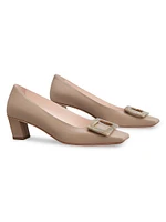 Belle Vivier 45MM Leather Buckle Pumps