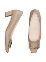 Belle Vivier 45MM Leather Buckle Pumps