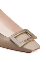 Belle Vivier 45MM Leather Buckle Pumps