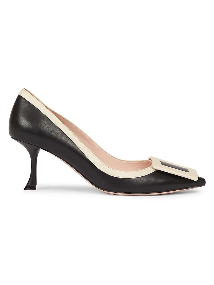 Viv The City Bi-Color 65MM Leather Pumps