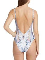 Floral Underwire One-Piece Swimsuit